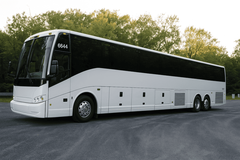 exterior of Gainesville Minibus Company coach bus