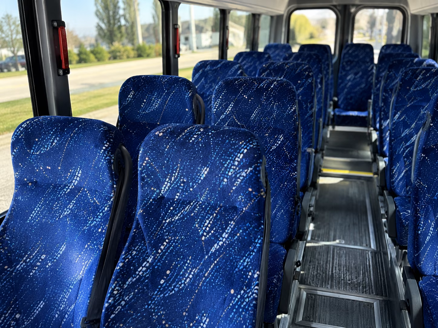 gainesville 18 passenger minibus interior