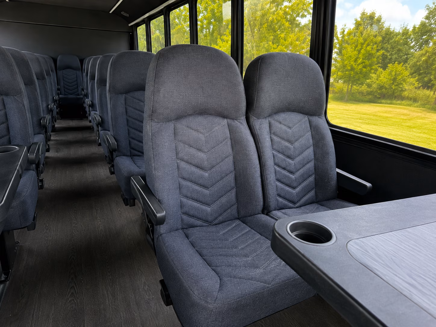 gainesville 20 passenger minibus inside