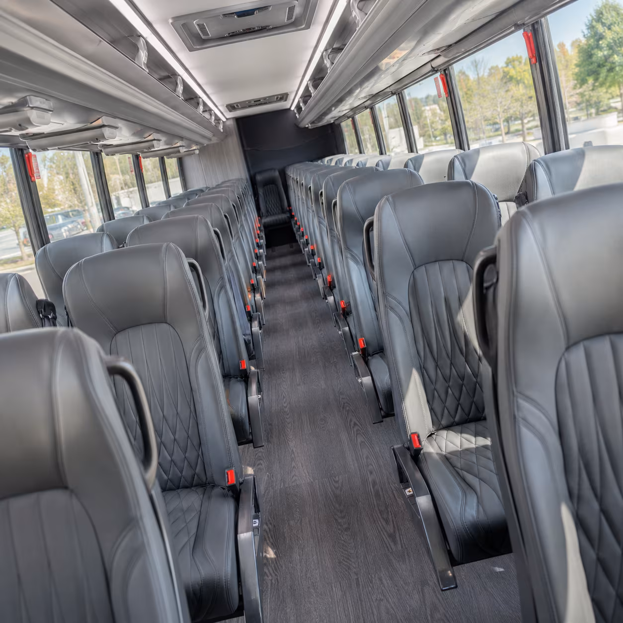 gainesville 25 passenger minibus inside