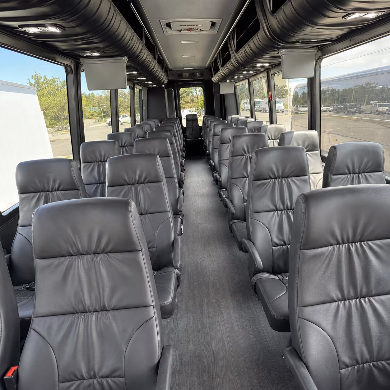 gainesville 28 passenger minibus interior