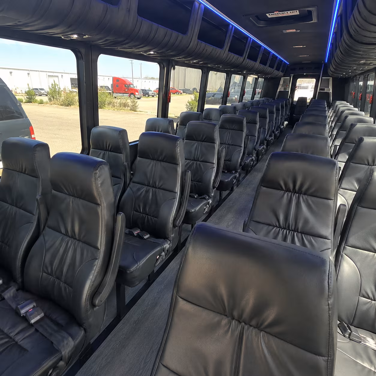 gainesville 30 passenger minibus inside
