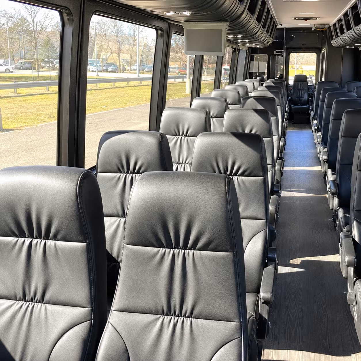 gainesville 30 passenger minibus interior