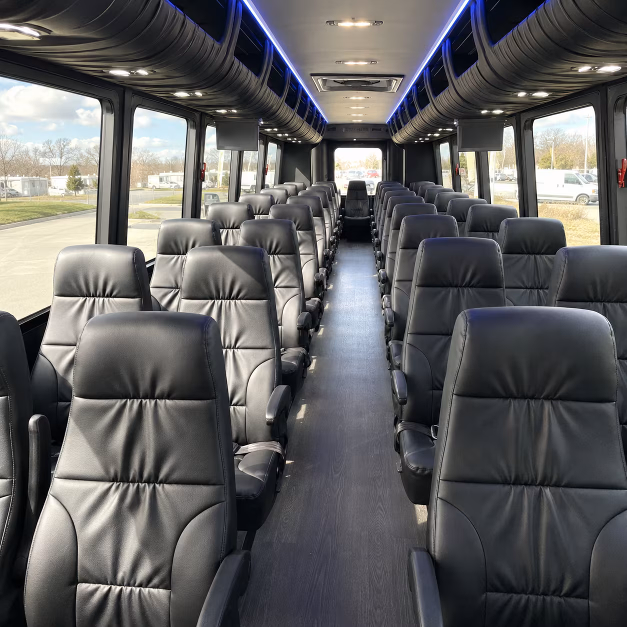 gainesville 35 passenger minibus interior
