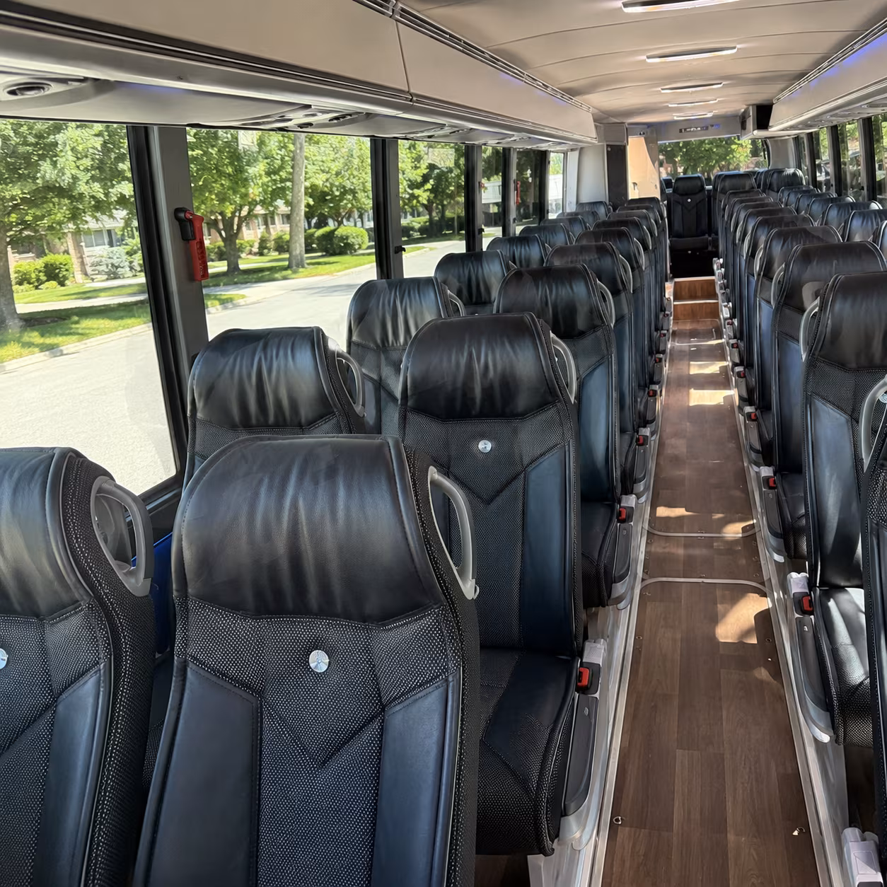 gainesville 40 passenger charter bus inside