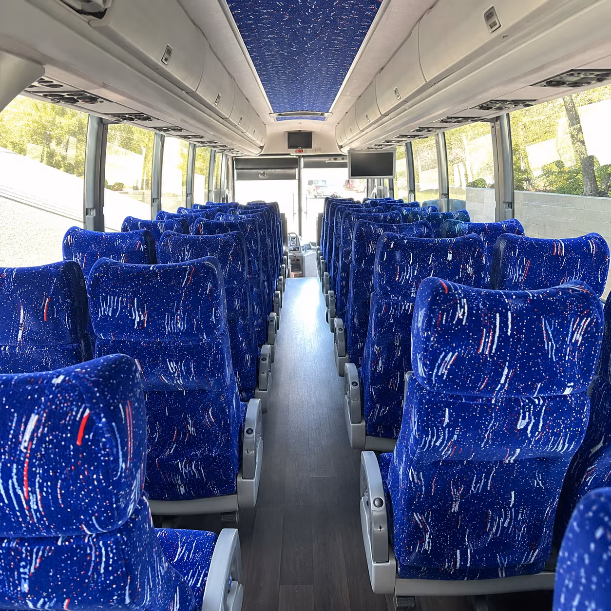gainesville 50 passenger charter bus interior