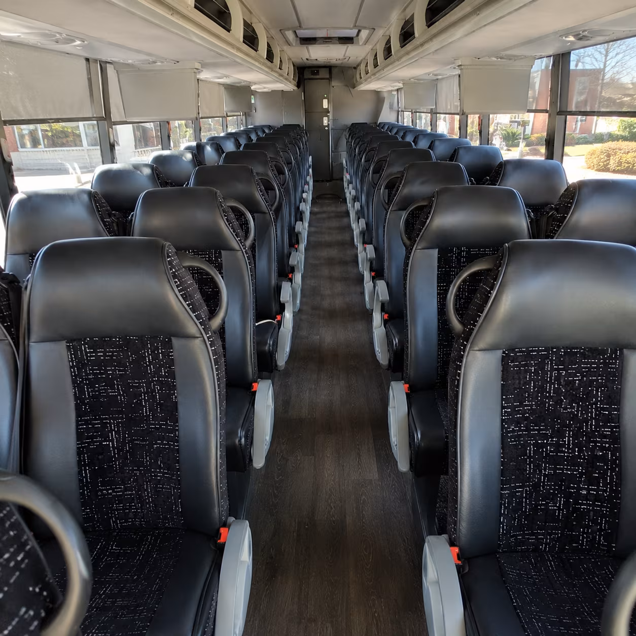 gainesville 54 passenger charter bus inside