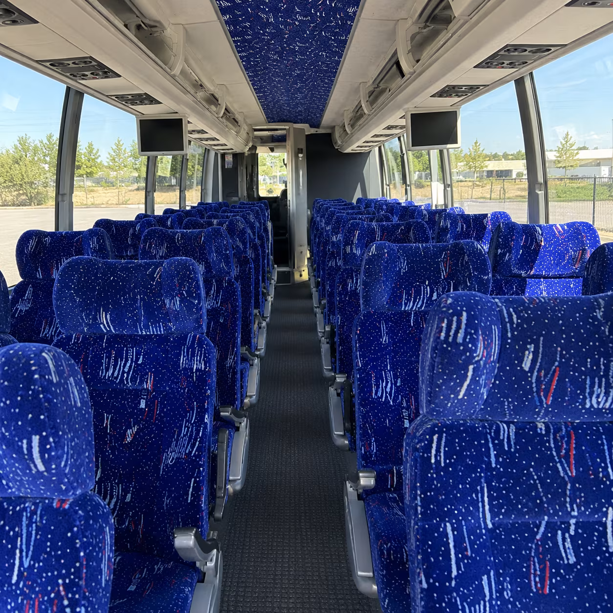 gainesville 54 passenger charter bus interior