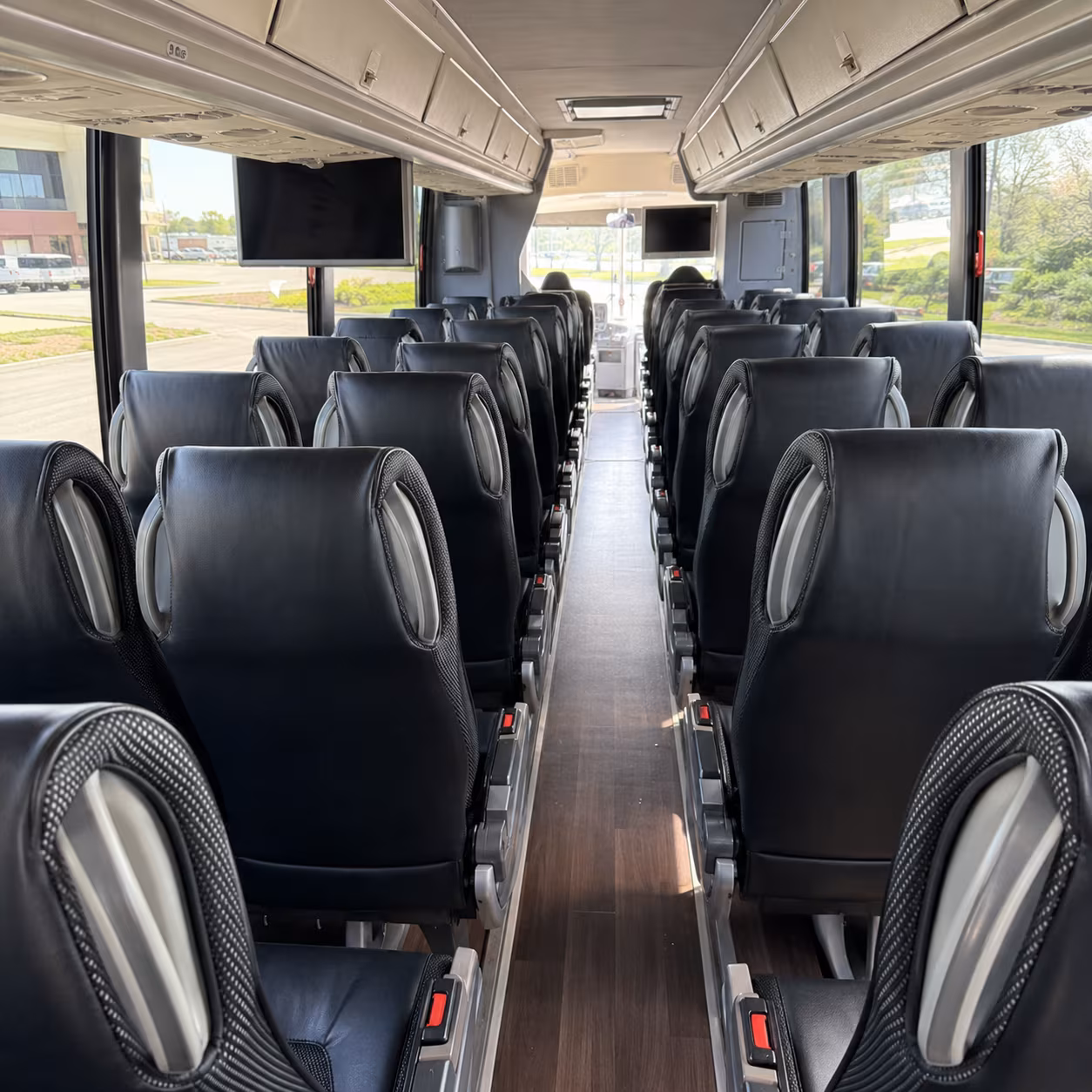 gainesville 56 passenger charter bus inside