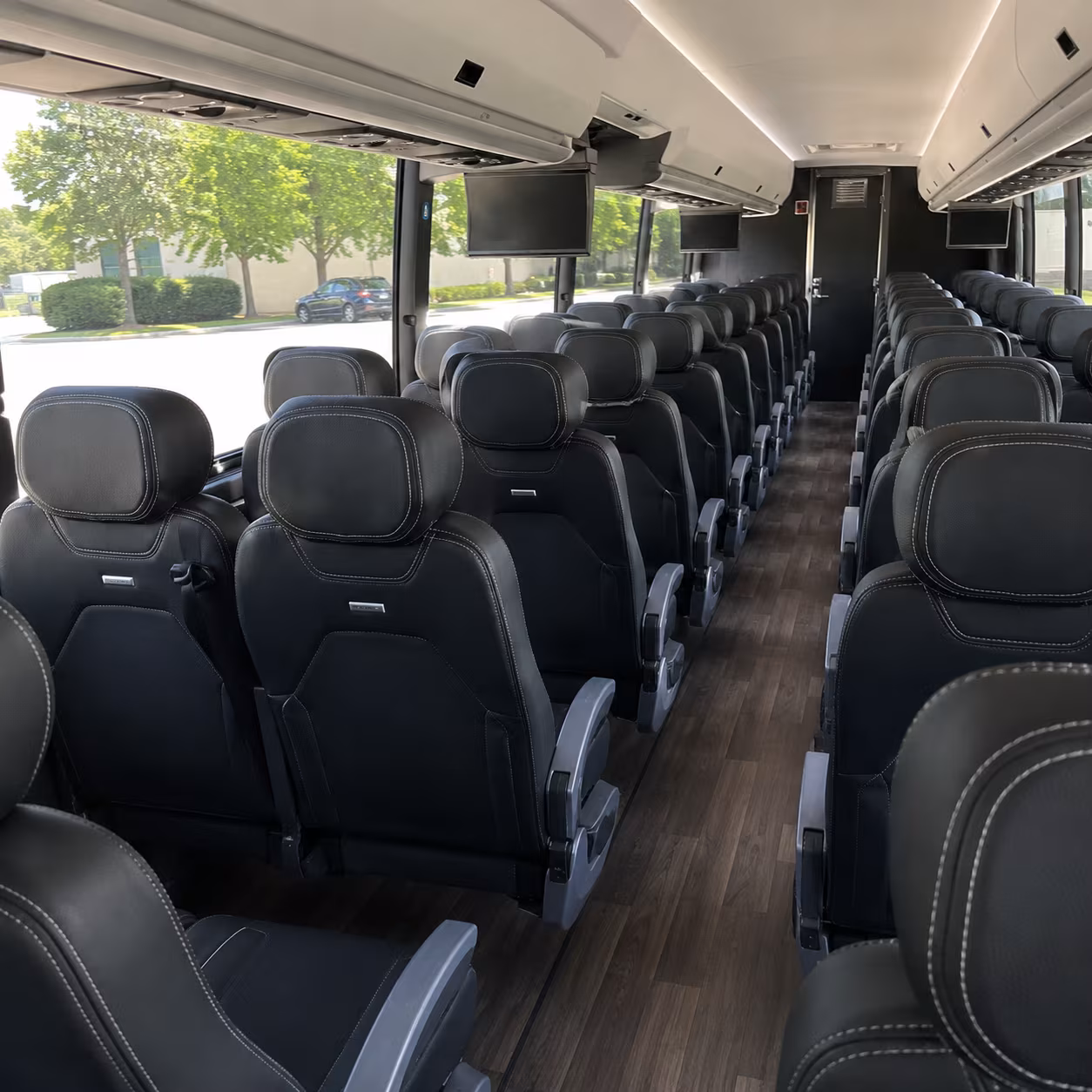 gainesville 56 passenger charter bus interior