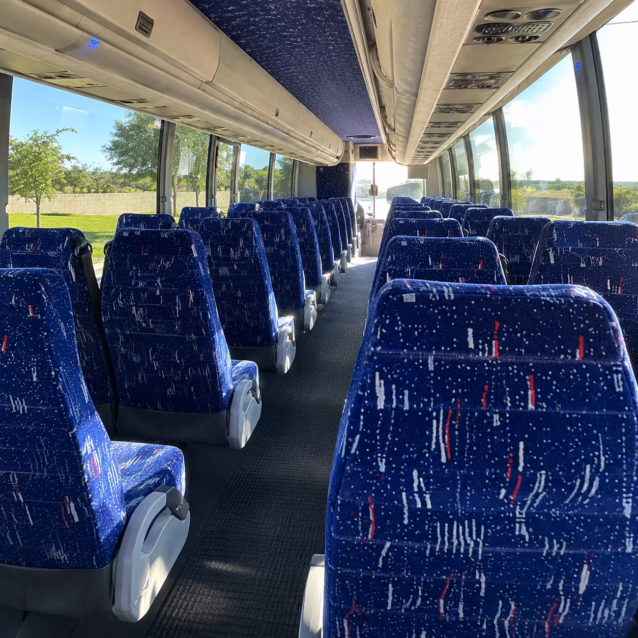 gainesville charter bus interior