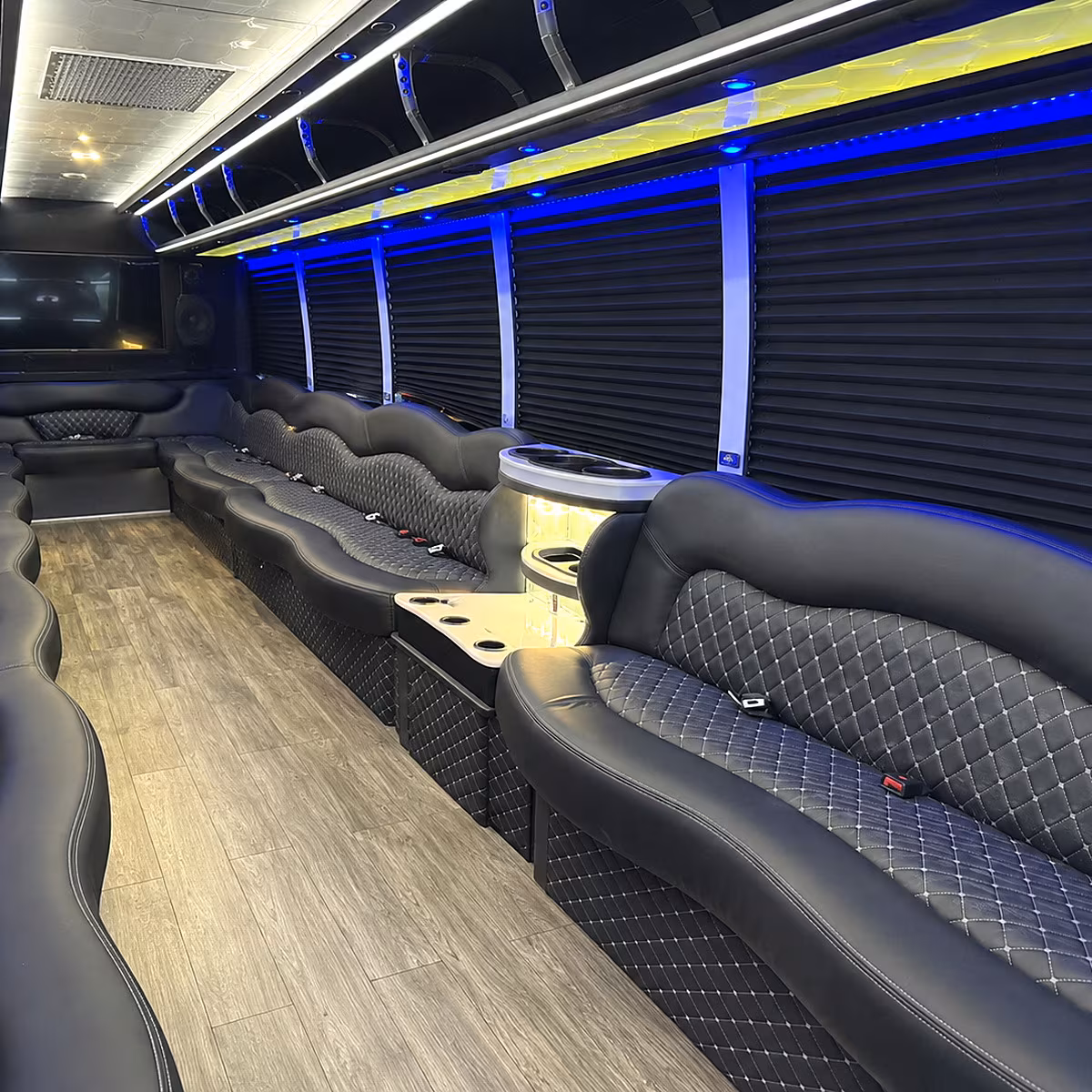 gainesville party bus interior