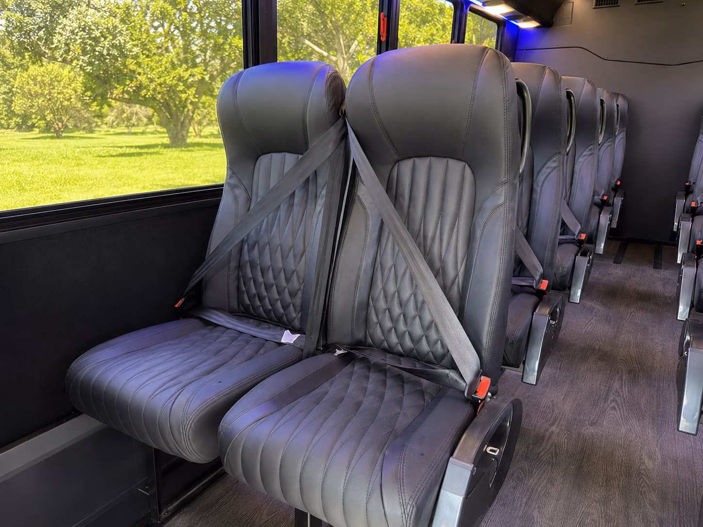gainesville wedding transportation onboard seating